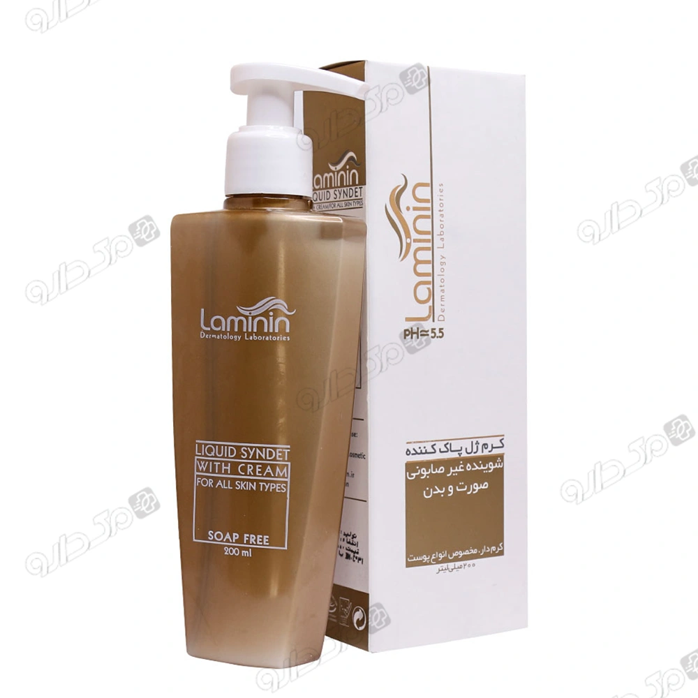 کرم ژل پاک کننده کرم دار مناسب انواع پوست لامینین